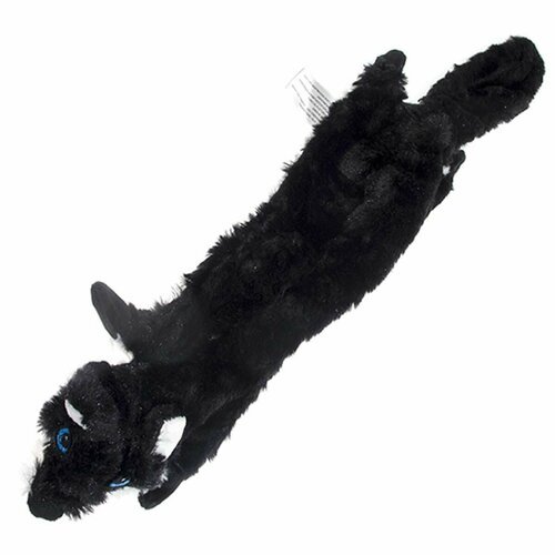 Игрушка для собак Чистый котик - Волк, плюш, 60см, черный, 1 шт.