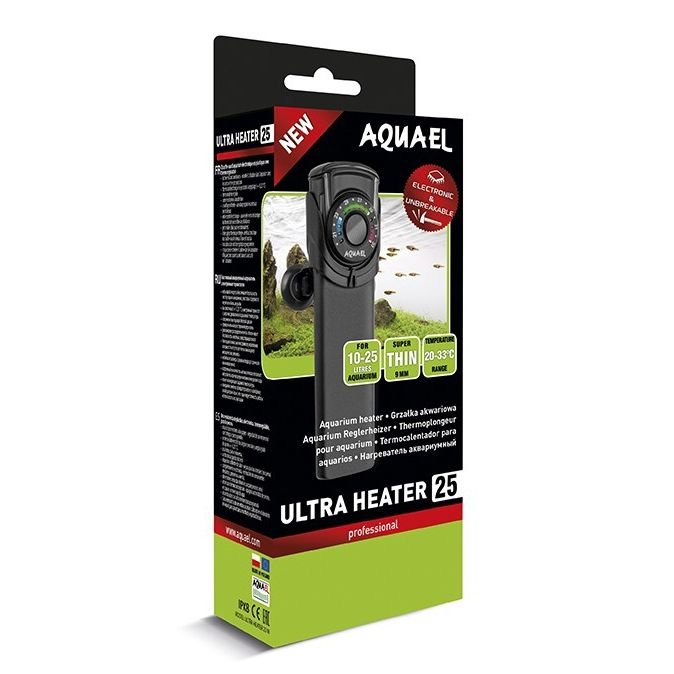 Нагреватель AQUAEL ULTRA HEATER 25W для аквариума 10 - 25 л (пластиковый, регулируемый)