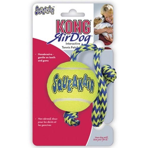 Игрушка для собак KONG Air Теннисный мяч с канатом средний
