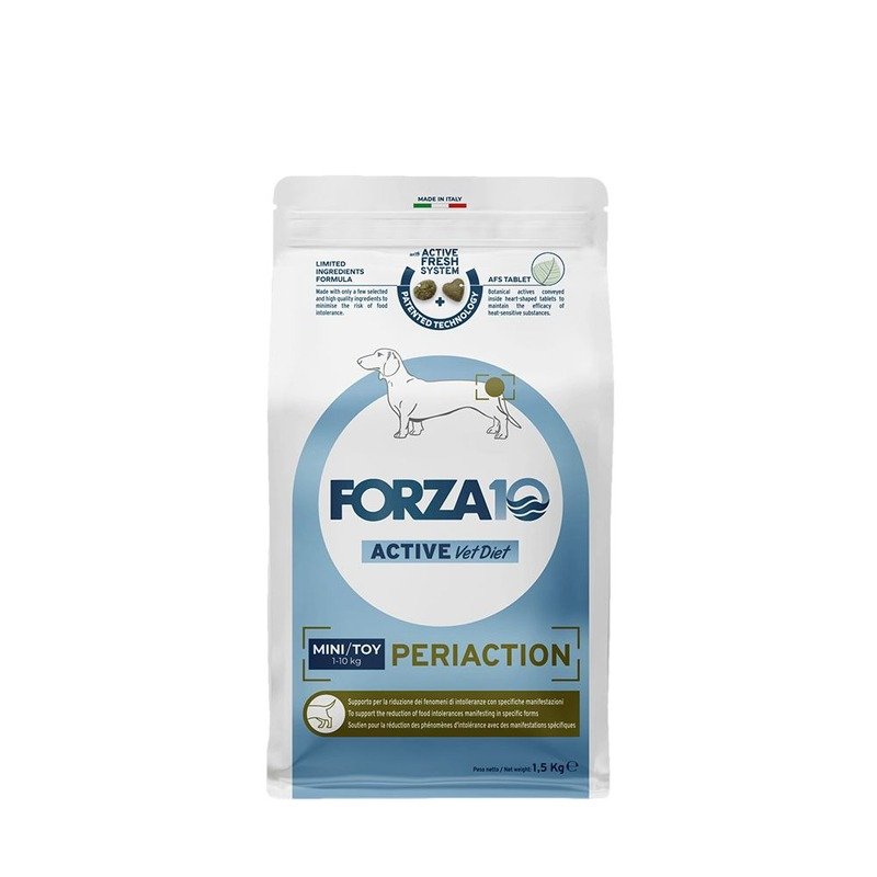 Forza10 Active VetDiet Periaction Mini/Toy сухой корм для собак мелких пород, с рыбой - 1,5 кг