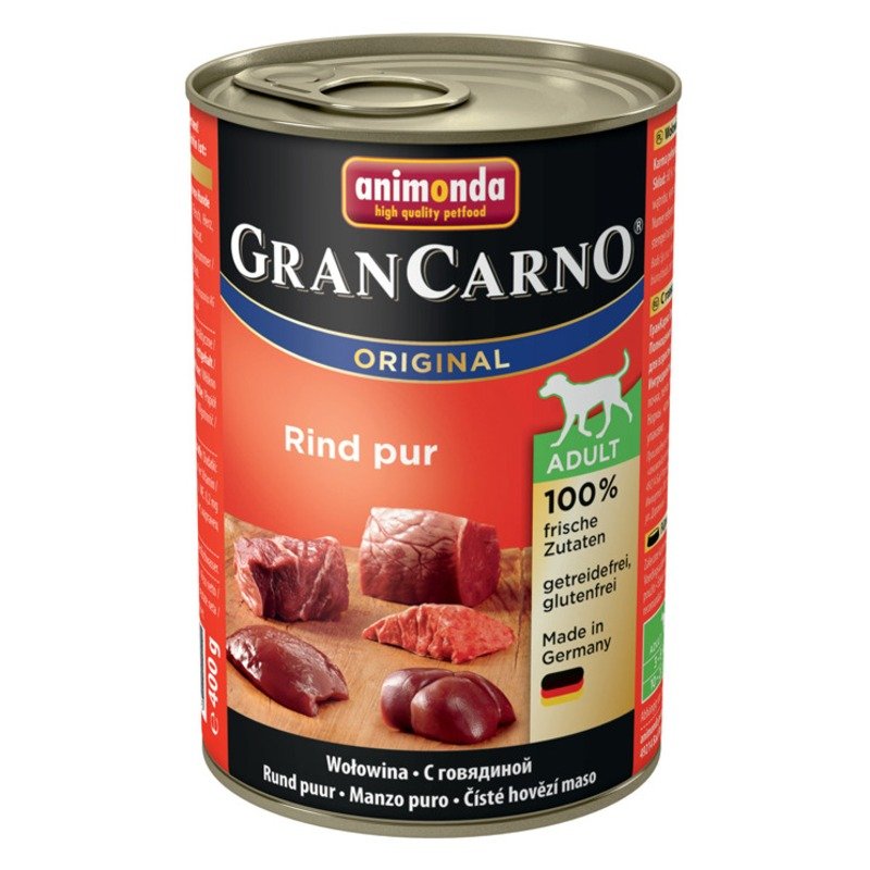 Animonda Gran Carno Original Adult влажный корм для собак, фарш из говядины, в консервах - 400 г