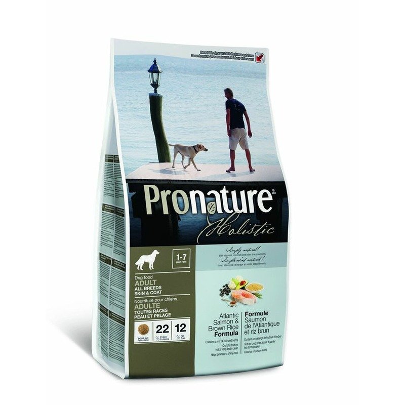 Pronature Holistic сухой корм для собак для кожи и шерсти, лосось с рисом - 2,72 кг