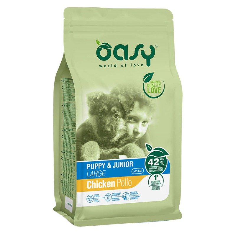 OASY Oasy Dry Puppy & Junior Large Breed Professional сухой корм для щенков и юниоров крупных пород с курицей