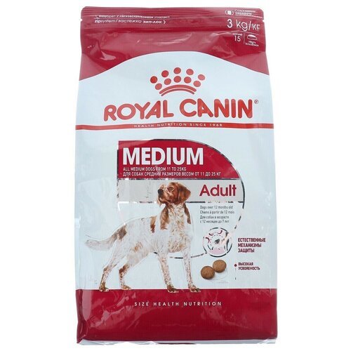 Сухой корм RC Medium Adult для взрослых собак, 3 кг 4209232
