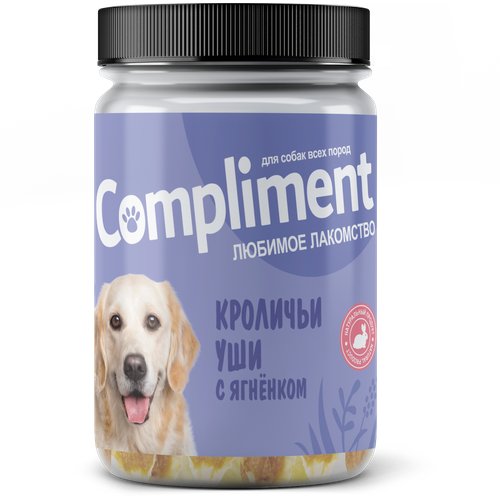 COMPLIMENT лак-во Ушки кроличьи с ягненком д/с всех пород 500г