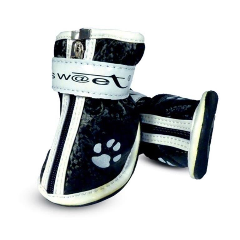 Ботинки для собак TRIOL черные с 'лапками' 45х40х50мм