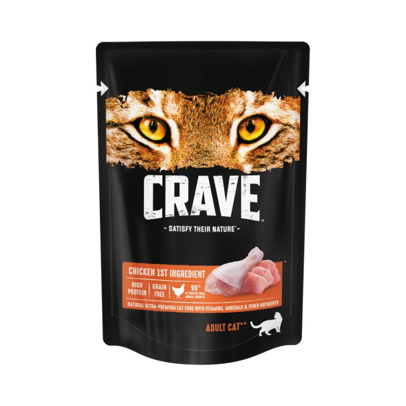 Корм для кошек Crave Курица пауч 70г