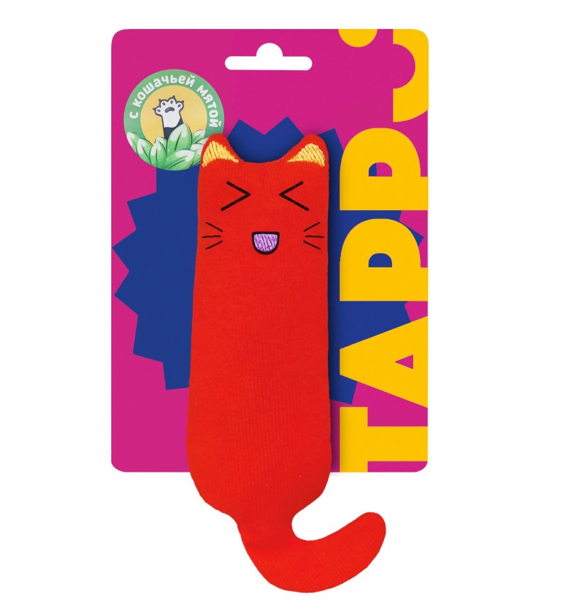 Tappi игрушки Tappi игрушки игрушка для кошек «Котик» с кошачьей мятой (14 см)