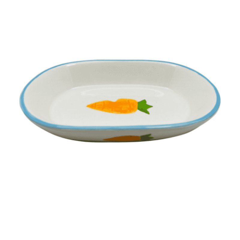 Миска для грызунов Foxie Tasty carrot белая керамическая 13х9х3,7см 250мл