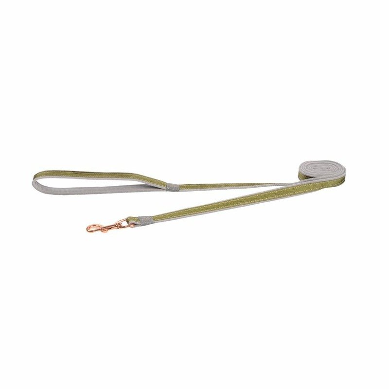 Rogz Urban Halsband M Olive Twist поводок для собак средних пород, размер M, длина 1,8 м, цвет оливковый