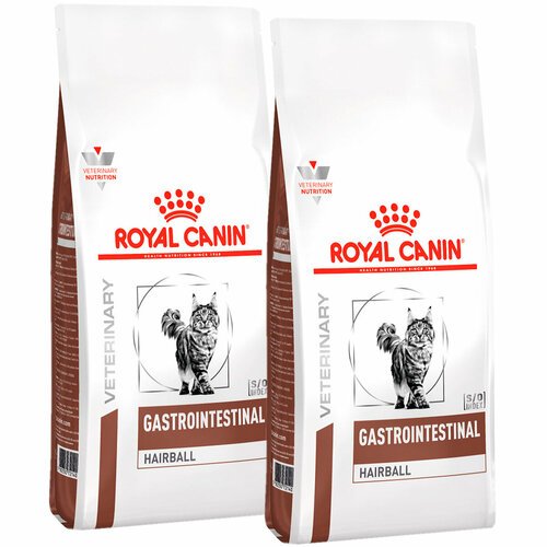 ROYAL CANIN GASTROINTESTINAL для взрослых кошек при заболеваниях желудочно-кишечного тракта (0,4 + 0,4 кг)
