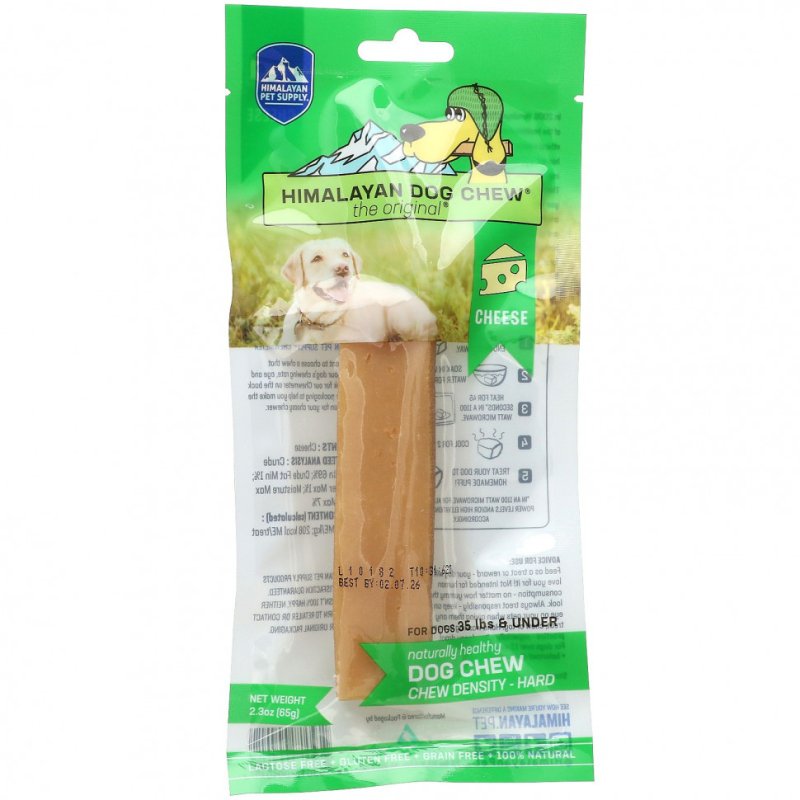 Himalayan Pet Supply, Himalayan Dog Chew, твердый, для собак до 35 фунтов, сыр, 65 г (2,3 унции)