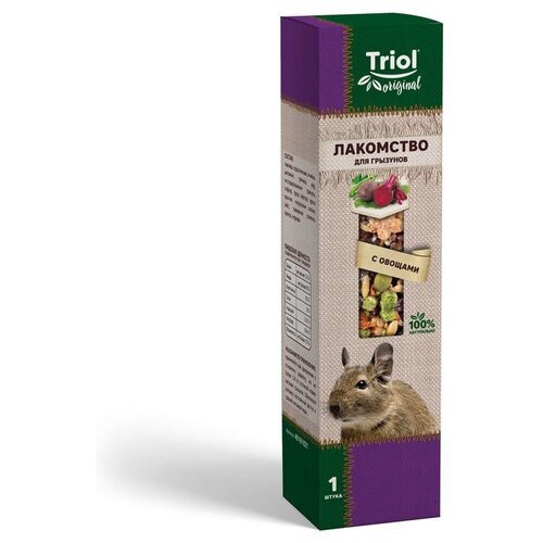 Лакомство для грызунов палочки с овощами TRiOL original 2шт,83г (18 шт)