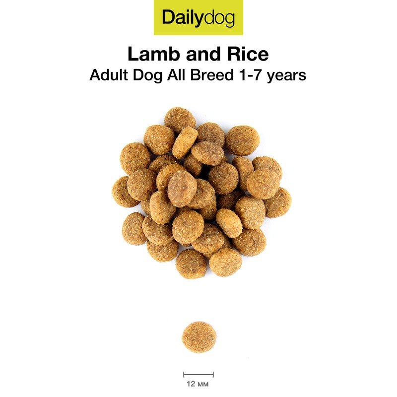 Dailydog Adult All Breed сухой корм для собак с ягненком и рисом - 3 кг