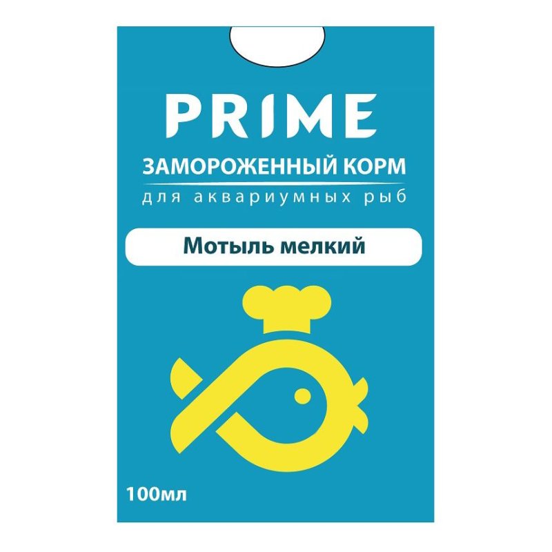 Корм для рыб PRIME Мотыль мелкий в блистере 100мл