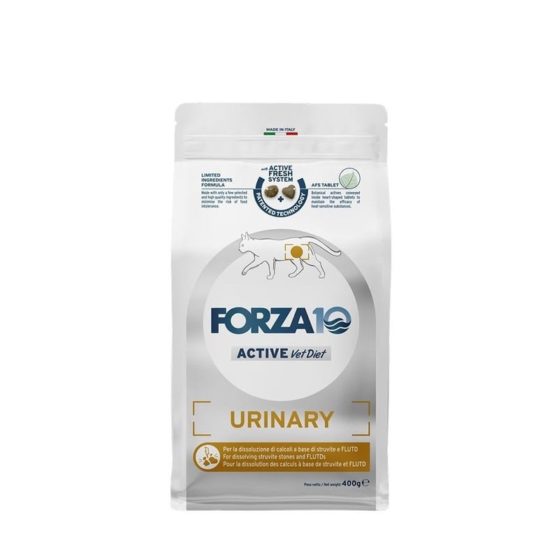 Forza10 Active VetDiet Urinary сухой корм для кошек, при заболеваниях мочевыводящих путей, с рыбой - 400 г