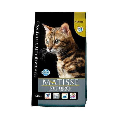 FARMINA Сухой сбалансированный корм для стерилизованных кошек и кастрированных котов Matisse курица 4491 0,4 кг 39059 (3 шт)