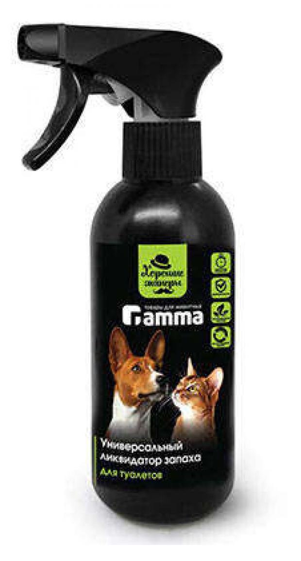 Ликвидатор запаха для кошачих туалетов Gamma Хорошие манеры спрей от запаха, 250 мл