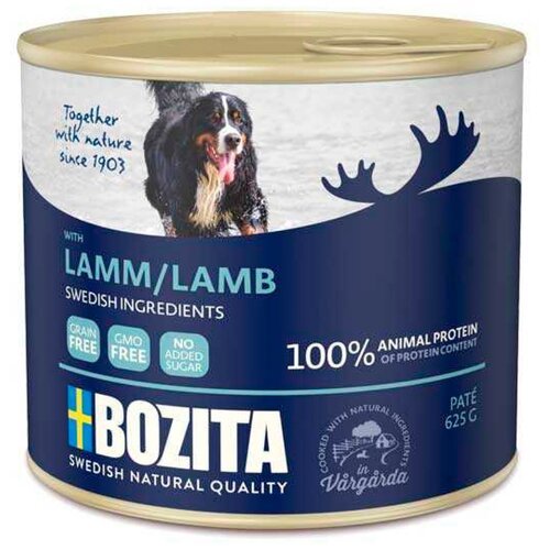 Корм Bozita Lamb мясной паштет для собак, с ягненком, 625 г