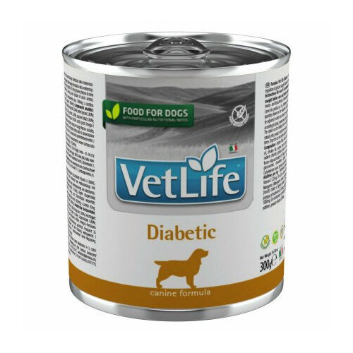 VET LIFE влажный корм для собак при диабете, в консервах 0,3 кг