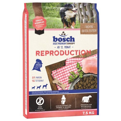 Сухой корм для собак Bosch Reproduction 1 уп. х 7.5 кг (для крупных пород)