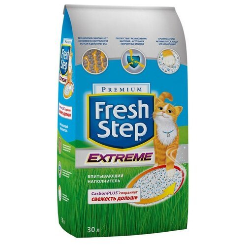 Впитывающий наполнитель Fresh Step Extreme, 30л, 1 шт.