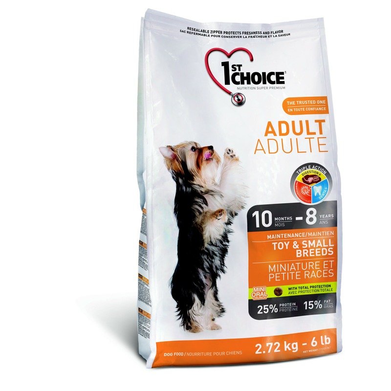 1st Choice Adult для взрослых собак миниатюрных и мелких пород с курицей - 1 кг