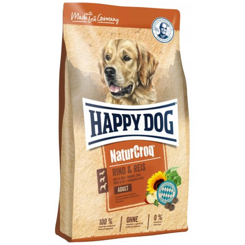 Сухой корм 'Happy Dog' NaturCroq 15кг д-собак, говядина и рис