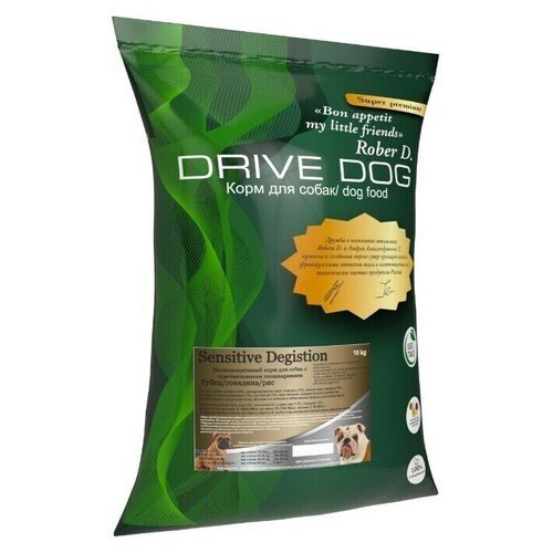 DRIVE DOG Sensitive Degistion полнорационный корм для собак с чувствительным пищеварением рубец с говядиной и рисом (5 кг)