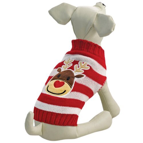 TRIOL свитер для собак Олененок красно-белый (XXL)