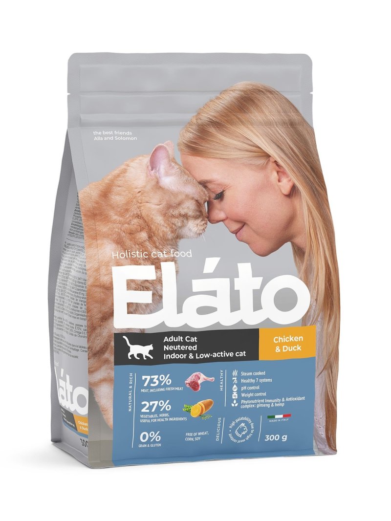Elato Elato корм для кастрированных котов, стерилизованных и малоактивных кошек (1,5 кг)
