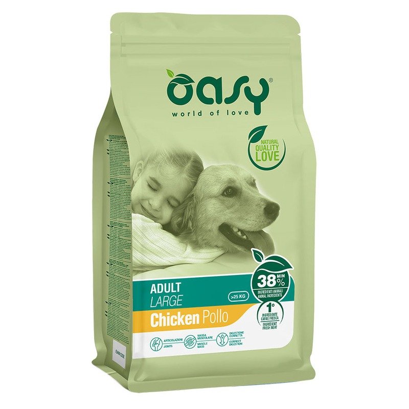 OASY Oasy Dry Dog Adult Large сухой корм для взрослых собак крупных пород с курицей
