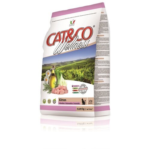 Wellness Cat&Co Kitten корм для котят (Курица и рис, 400 г.)