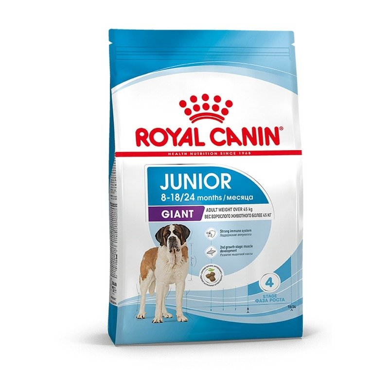 ROYAL CANIN Royal Canin Giant Junior полнорационный сухой корм для щенков гигантских пород в возрасте с 8 до 18/24 месяцев - 3,5 кг