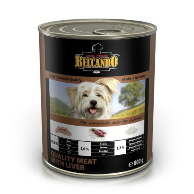 BELCANDO Консервы для собак Belcando Super Premium с отборным мясом и печенью