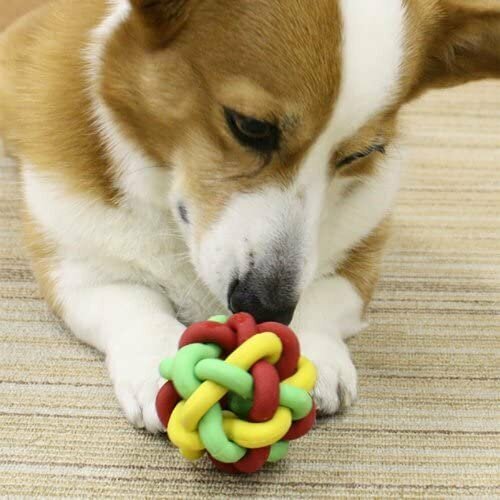 Игрушка для собак Japan Premium Pet Латексный мячик интеллектуальный для чистки зубов. Для средних и мелких пород