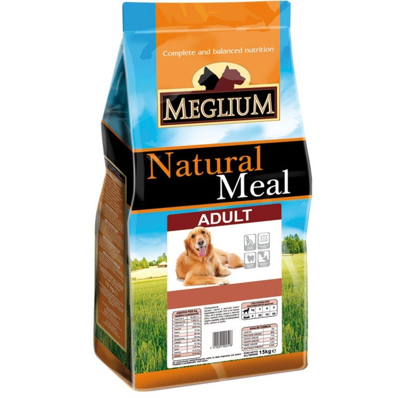 MEGLIUM Сухой корм Meglium Adult для взрослых собак с мясом - 3 кг