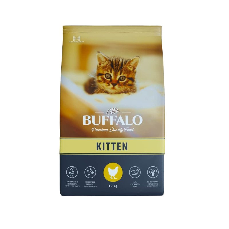 Mr.Buffalo Mr.Buffalo сухой корм с курицей для котят (1,8 кг)