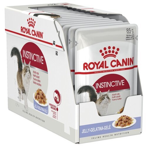Влажный корм для кошек Royal Canin Instinctive, 16 шт. х 85 г (кусочки в желе)
