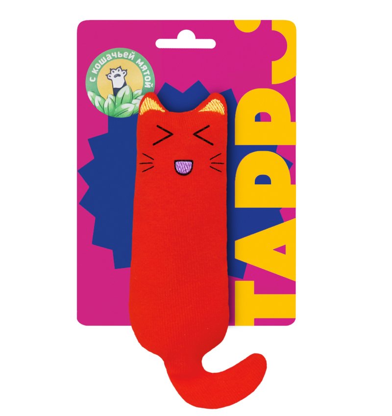 Tappi Tappi игрушка для кошек «Котик» с кошачьей мятой (14 см)