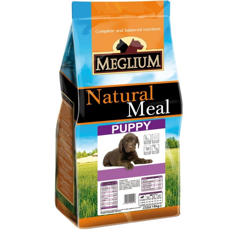 MEGLIUM Сухой корм Meglium для щенков с курицей и говядиной - 15 кг