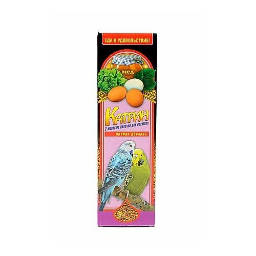 Катрин 2101 Палочки для волнистых попугаев Медово-Яичные 2шт