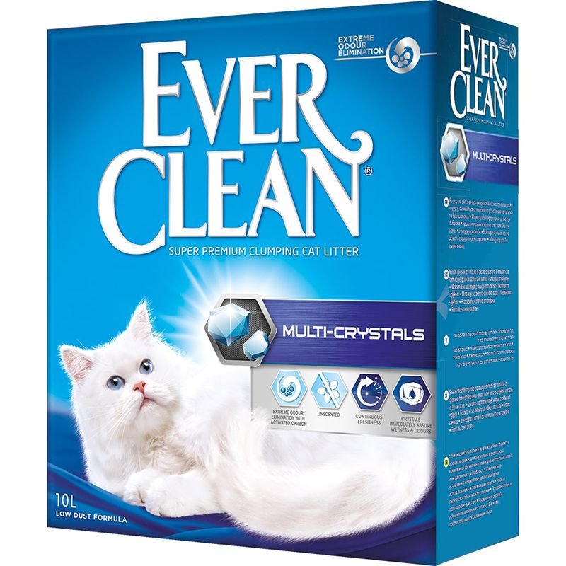 Наполнитель для кошачьего туалета EVER CLEAN Multi Crystals комкующийся без ароматиз.10л