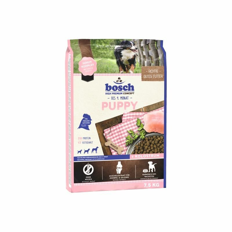 Bosch Сухой корм Bosch Puppy для легкого перевода щенков с материнского молока на твердую пищу - 7,5 кг