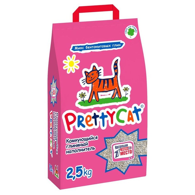 Наполнитель PrettyCat Euro Mix комкующийся для кошачьих туалетов - 2,5 кг