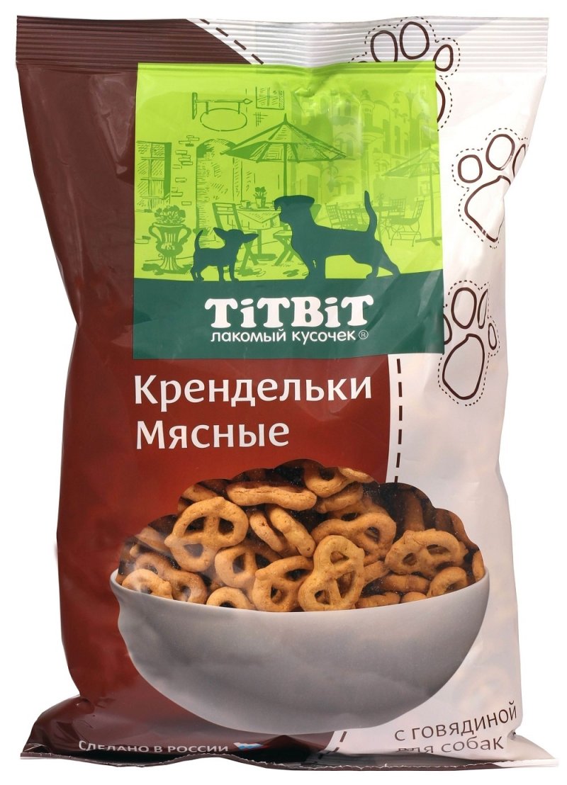 TiTBiT TiTBiT печенье Крендельки мясные с говядиной для собак (500 г)