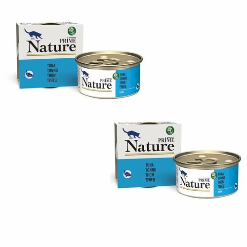 PRIME NATURE Консервы для кошек тунец , 85 г, 2 уп