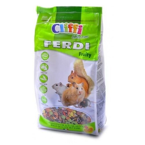 Cliffi (Италия) Корм для хомяков мышей белок и песчанок с фруктами грецкими орехами и морковью (Ferdi Fruity SELECTION) PCRA040 | Ferdi Fruity SELECTION 0,7 кг 34062 (2 шт)