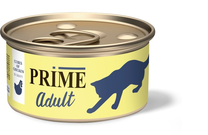 Prime Prime консервы для кошек кусочки в соусе курица (75 г)