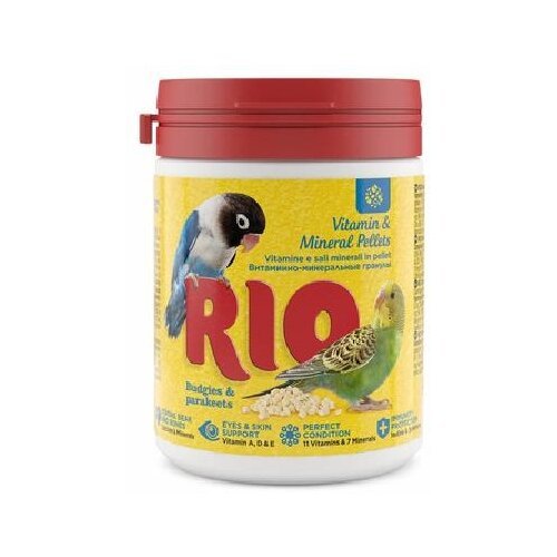 Рио Витаминно-минеральные гранулы для волнистых и средних попугаев, 0,12 кг, 43522 (2 шт)